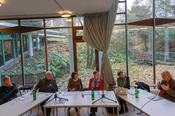 Hilge Landweer und Dina Emundts (Mitte) luden Wolfgang Lefèvre, Jürgen Kocka, Anne Eusterschulte und Frieder Otto Wolf (v.l.n.r.) zu einer Podiumsdiskussion ein.