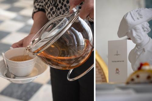 Tee – natürlich von der Teekampagne – und königliches Geleit zum runden Jubiläum.