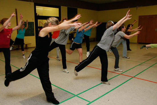 Element der Choreographie: der "Superman"