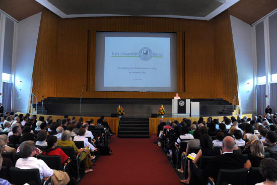 Der Freiheitspreis wurde im Max-Kade-Auditorium des Henry-Ford-Baus verliehen.