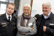 Im Dienst der Sicherheit: Landesbranddirektor Wilfried Gräfling, Lutz Diwell, Zukunftsforum Öffentliche Sicherheit, und Albrecht Broemme, Präsident der Bundesanstalt Technisches Hilfswerk.