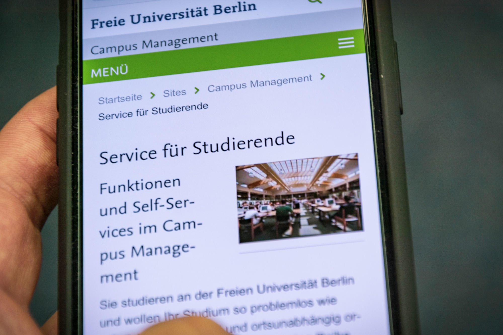 Kürzere Wege: Das erweiterte Campus Management bietet Verbesserungen und neue Services für Studierende und Beschäftigte der Freien Universität.