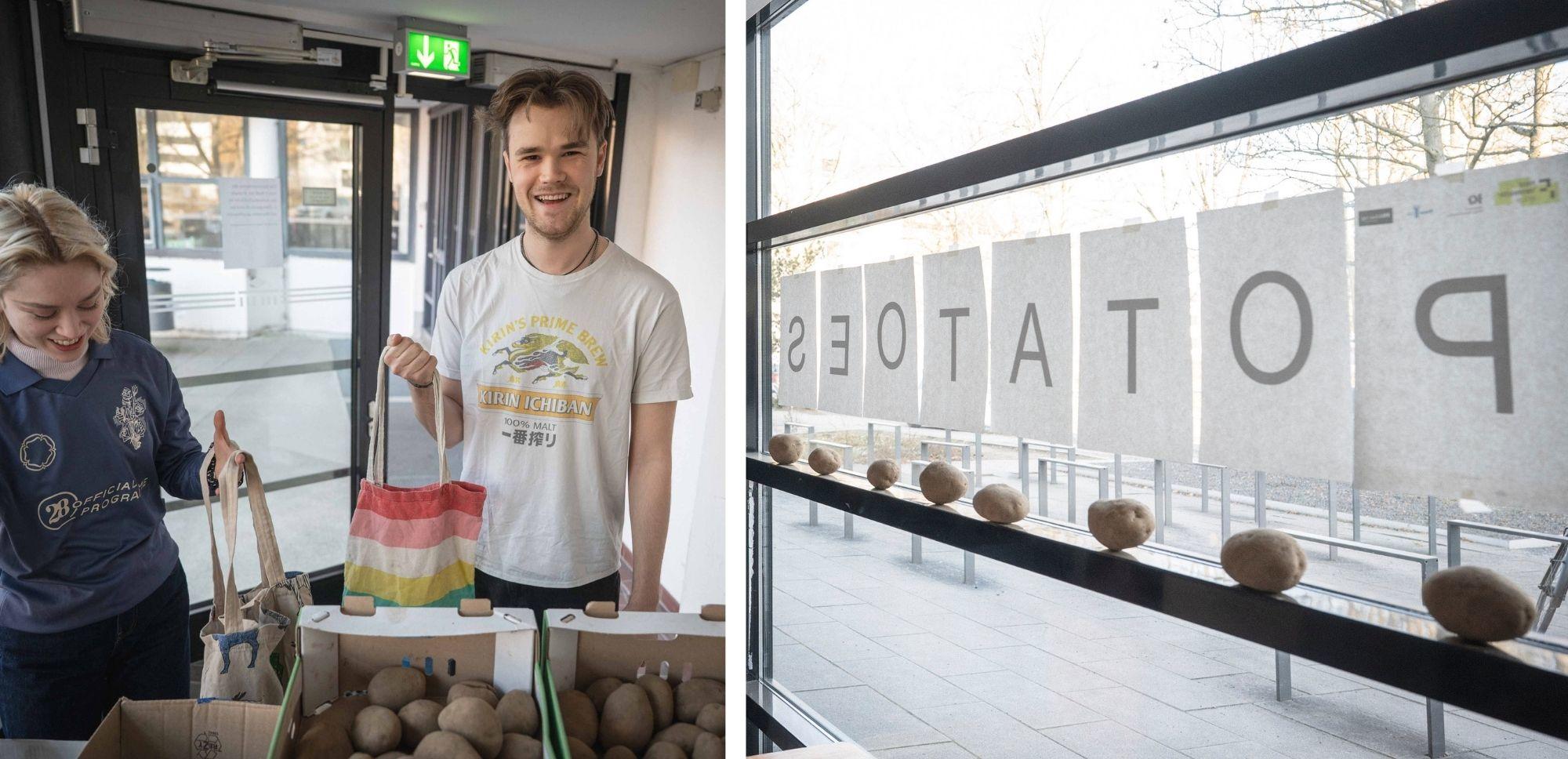 Für den hübschesten Jute-Beutel hatten die Organisatoren einen Preis ausgelobt.