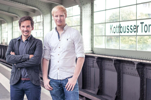 Die  Erfinder der Software "shyftplan": John Nitschke, Jan-Martin Josten (rechts)