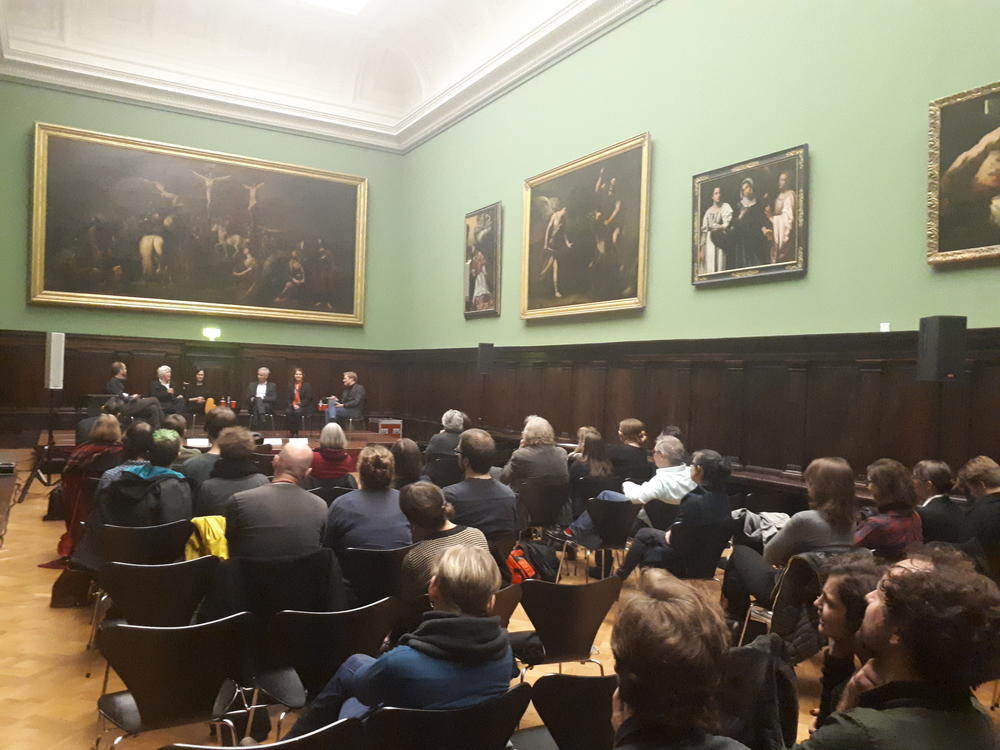 Die Diskussion fand im Bode-Museum auf der Berliner Museumsinsel statt.
