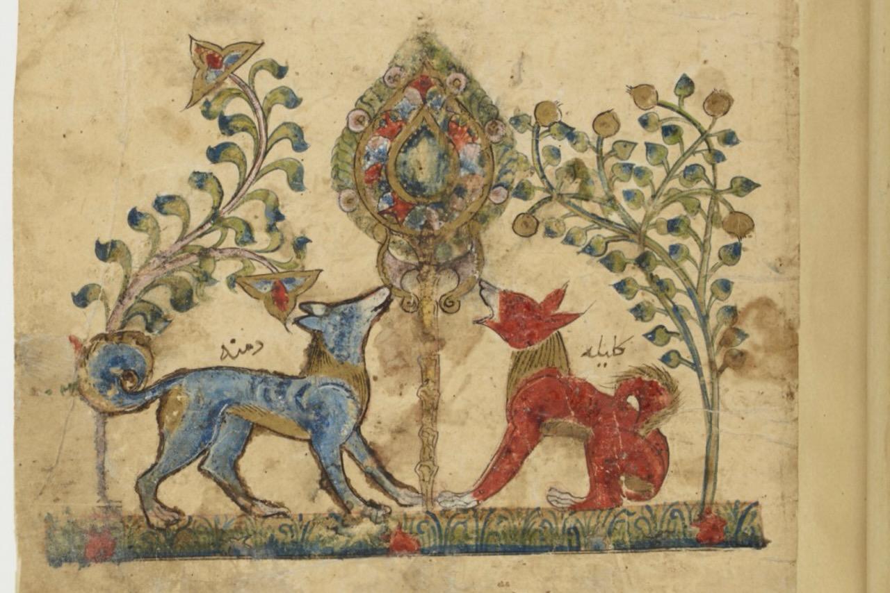 Die Wildhunde Kalīla und Dimna sind die Hauptcharaktere einer gleichnamigen Fabelsammlung, deren Ursprünge bis ins Jahr 300 nach Christus zurückreichen.