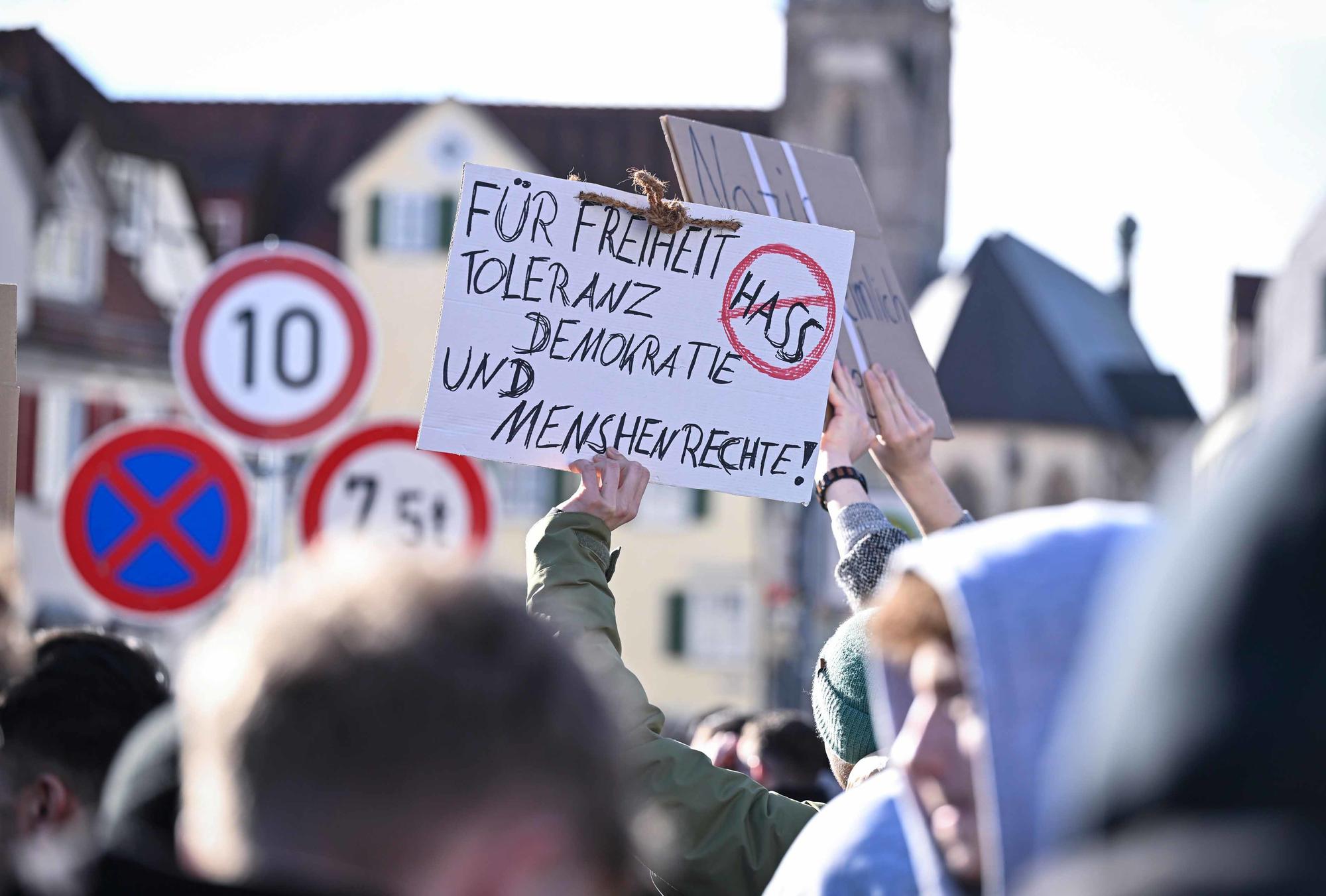 Bundesweite Bewegung. Mehr als eine Million Menschen hat in den vergangenen Wochen für die Demokratie demonstriert – wie hier am 23. Januar in Rottenburg, Kreis Tübingen.