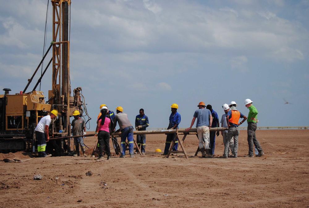 Bohrung in Äthiopien. Ein Sedimentkern aus einem See erzählt 600.000 Jahre Klimageschichte.