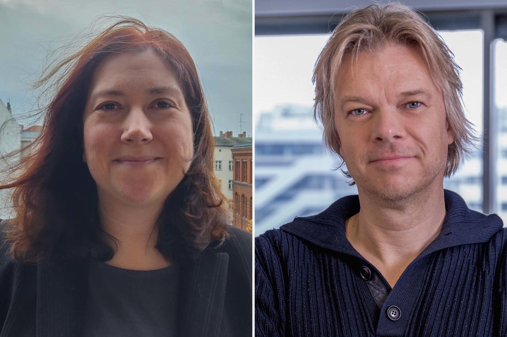 Lena Noack (li.) ist Professorin für planetare Geodynamik an der Freien Universität, Frank Postberg ist dort Professor für Planetologie