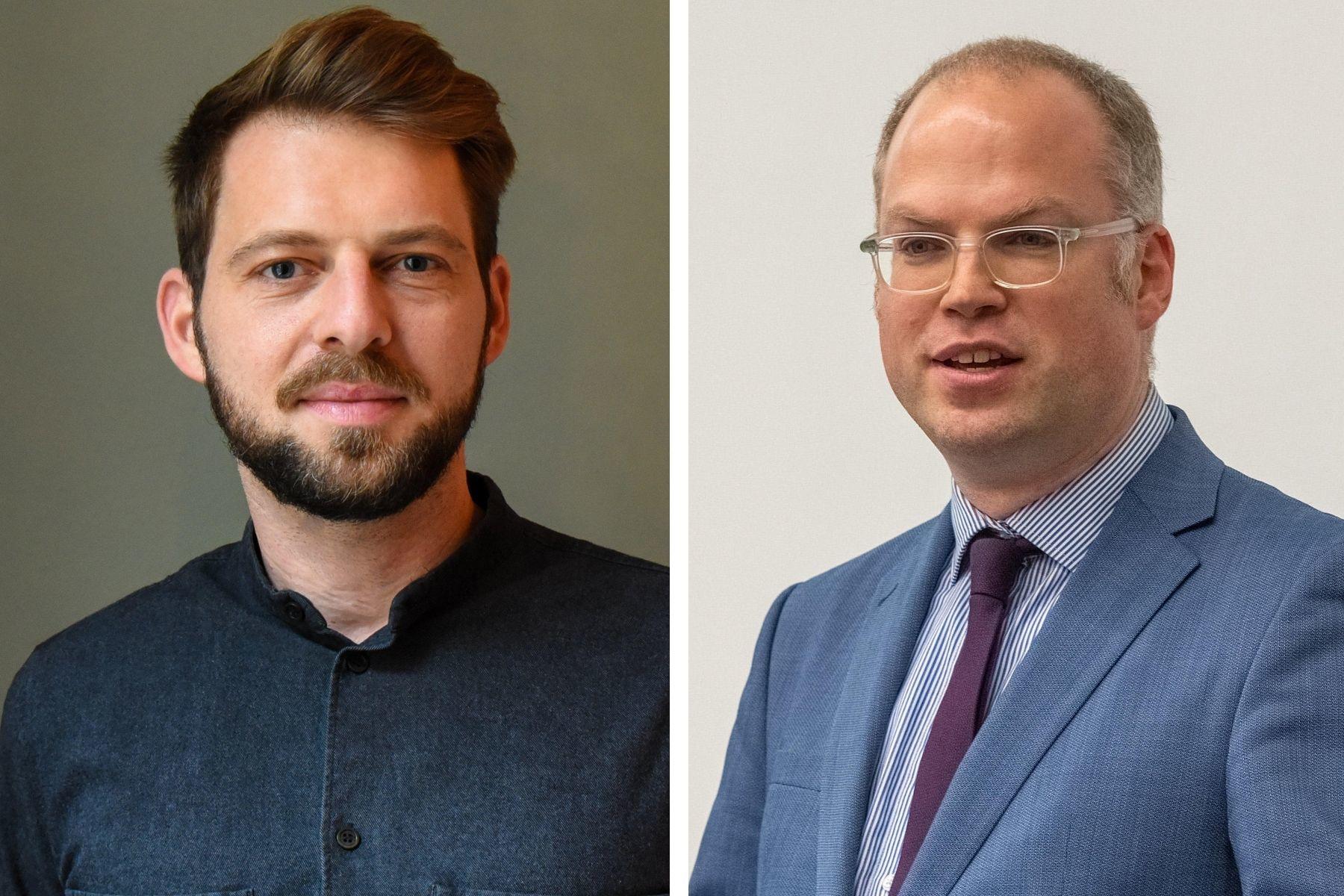 Dr. Jannis Julien Grimm (links) und Prof. Dr. Helmut Aust