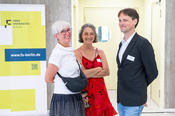 (v.l.n.r.) Verwaltungsleiterin Dr. Martina Sick, Referentin für Bau- und Projektplanung Dr. Diane Hessler Bittl und Verwaltungsleiter Dr. Tobias Weise vom Fachbereich Biologie, Chemie, Pharmazie der Freien Universität Berlin