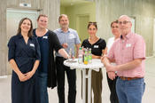 (v.l.n.r.) Susan Kleidt, Stefanie Imm, Michael Kauzmann, Julia Möller, Christian Tobias vom Forschungsverbund Berlin e. V.