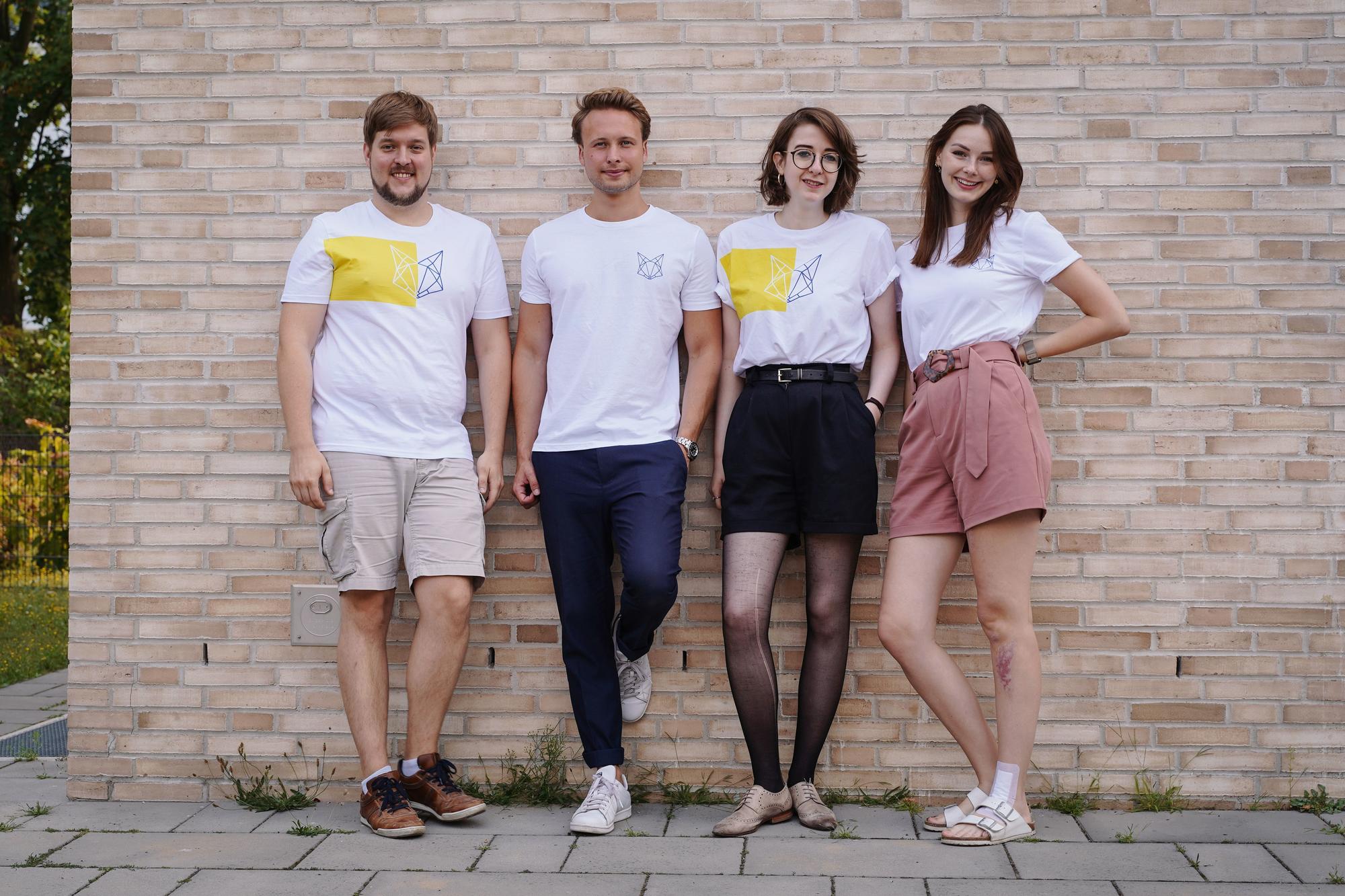 Studierende für Studierende: Matthias, Björn, Anne und Ann-Kathrin (v. l. n. r.) wollen den Anfang an der Freien Universität erleichtern.