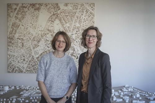 Die Architektinnen Pia Bornkessel und Sonja Böckenholt teilen sich die Leitung der Technischen Abteilung