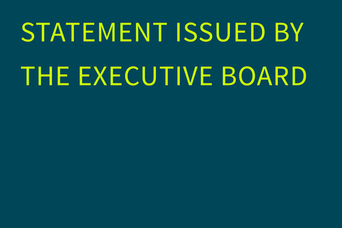 The Executive Board’s position on recent developments 