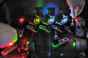 Laser light is also used in super-resolution microscopes.