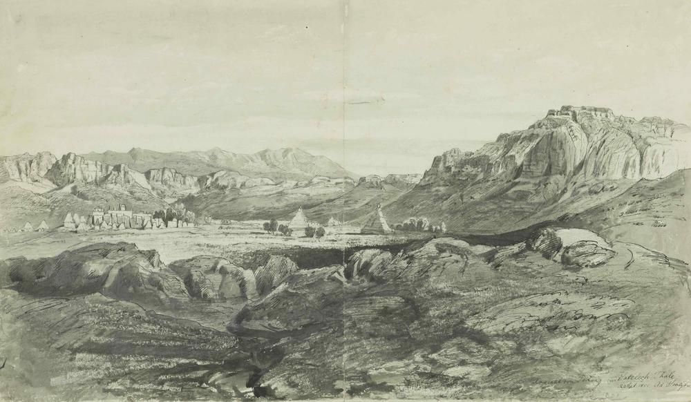 Tholing Buddhist Monastery. Adolph Schlagintweit, September 12, 1855