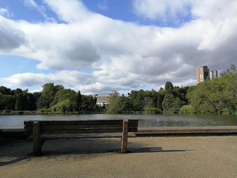 The campus has its own lake...