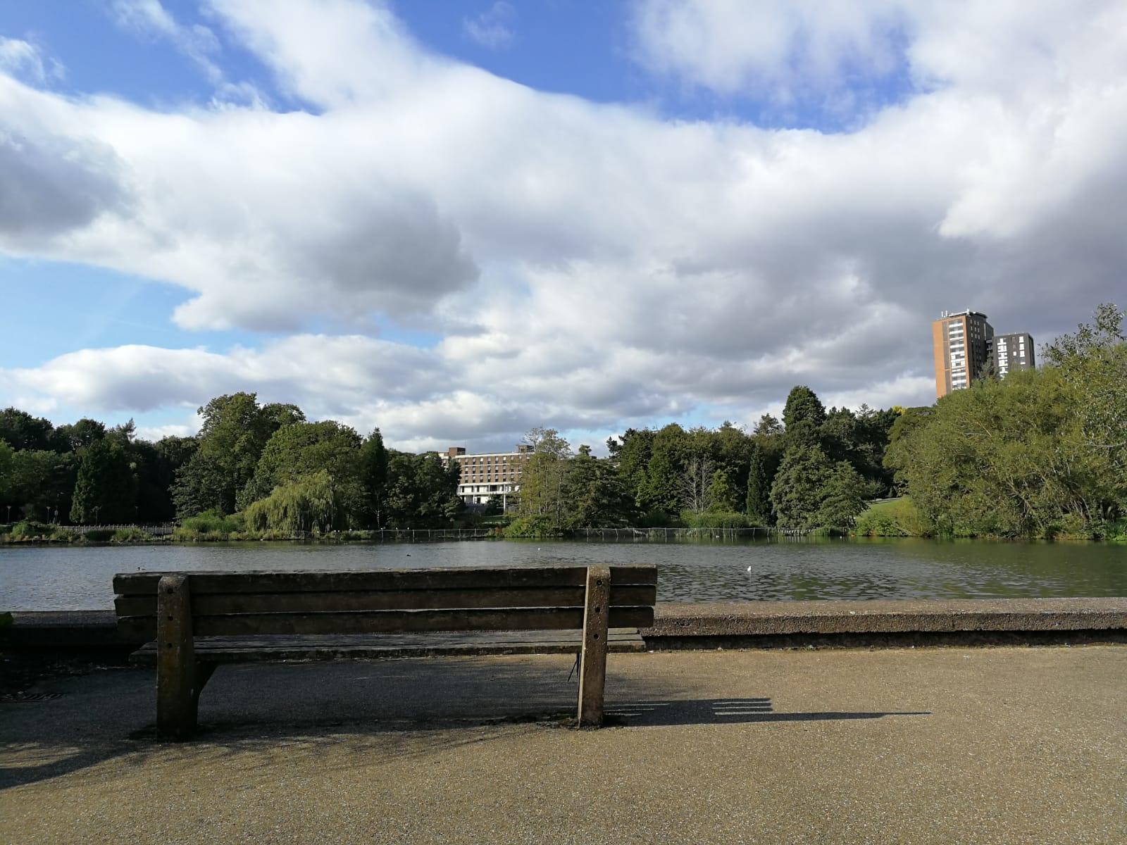 The campus has its own lake...