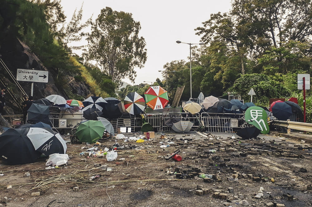 This is what the campus looked like in mid-November.