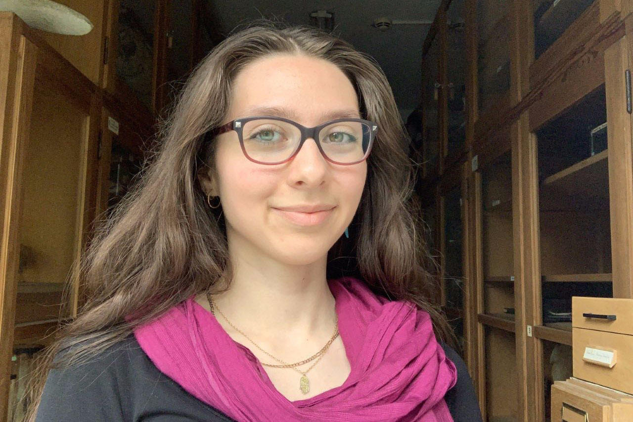 Vanessa Hava Schulmann is shown in the storage room of the Zoological Collection of animal specimens. A human biologist, Schulmann conceptualized the seminar series “Meeting Them,” which addresses the use of human remains in academic teaching.