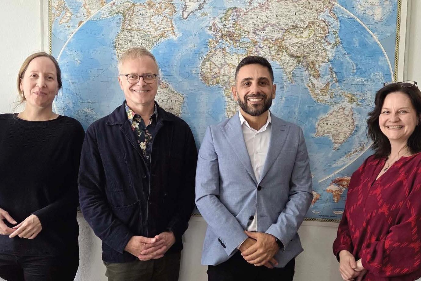 Nora Jacobs (FUB), Herbert Grieshop (FUB), Augusto Ferreira (UCU), Gesa Heym (FUB)