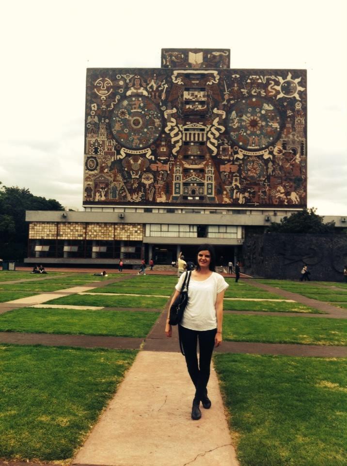 The library was built by Mexican architect and painter Juan O’Gorman.