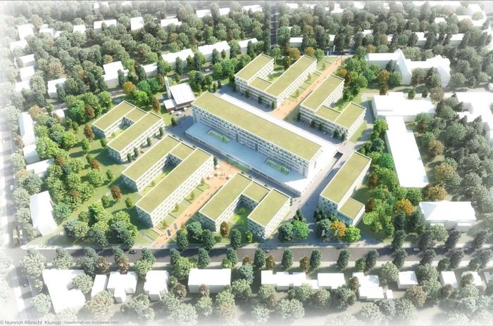 Bird's eye view of the future FUBIC area