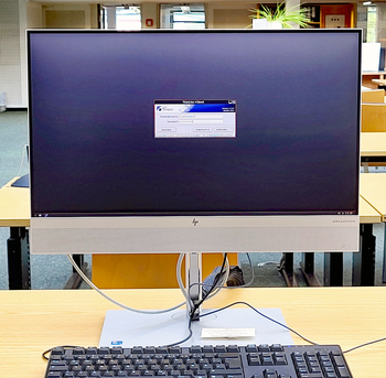 ThinClient with login screen (All-in-one-PC HP, Linux)