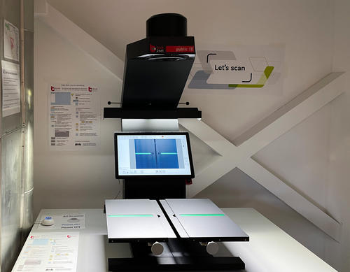 A2 Book Scanner at the Earth Sciences Library