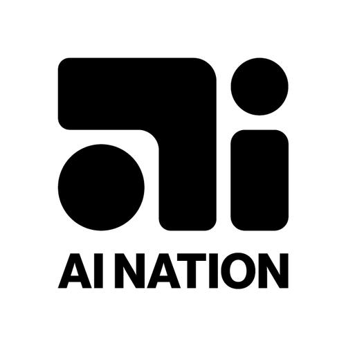 AI NATION Logo secondary black