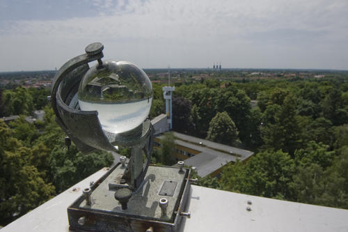 Ein Relikt aus vergangenen Tagen der Wettermessung: Der Sonnenschein-Autograph.