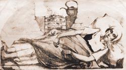 An Cholera gestorbenes M&auml;dchen in Sunderland/England im November 1831