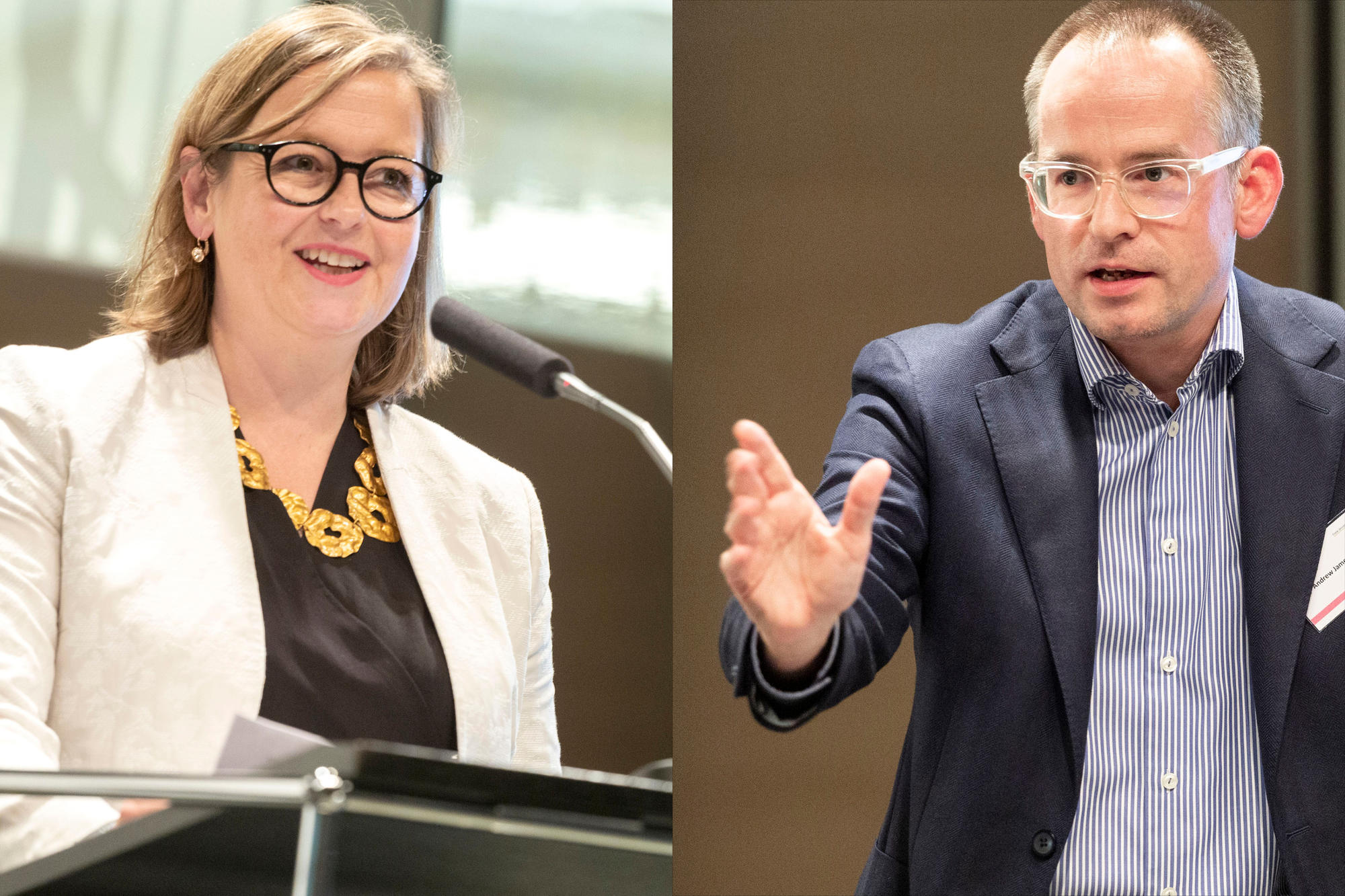 Die Romanistin Anita Traninger und der Anglist James Johnston haben die Sprecherfunktion des Clusters Temporal Communities inne.