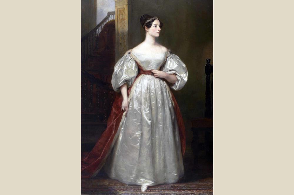 Porträtgemälde von Ada Lovelace, gemalt von Margaret Sarah Carpenter im Jahr 1836