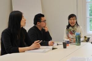 Im Gespräch bleiben: Eine Promotion an der DRS bringt Doktoranten verschiedener Fächer und Länder zusammen.