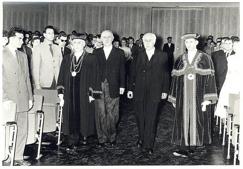 Gemeinsame Immatrikulationsfeier von Freier Universität und Technischer Universität in Dahlem