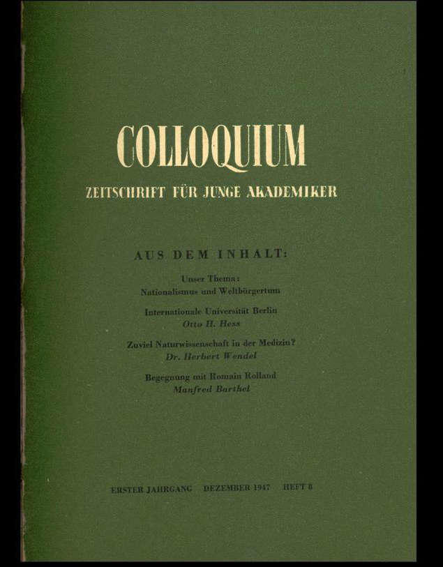 Zeitschrift Colloqium