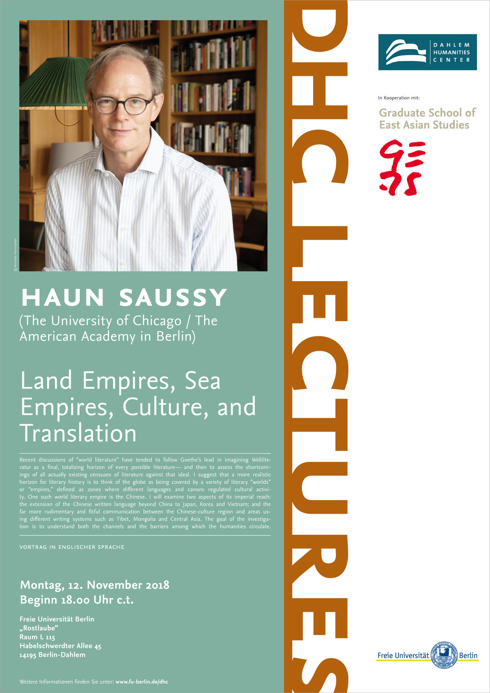 DHC Lecture mit Haun Saussy