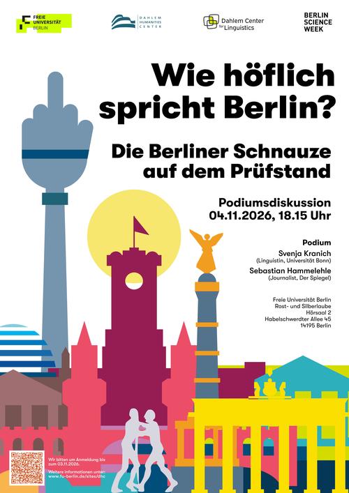 Plakat "Wie höflich spricht Berlin?" © Jannis Sterr