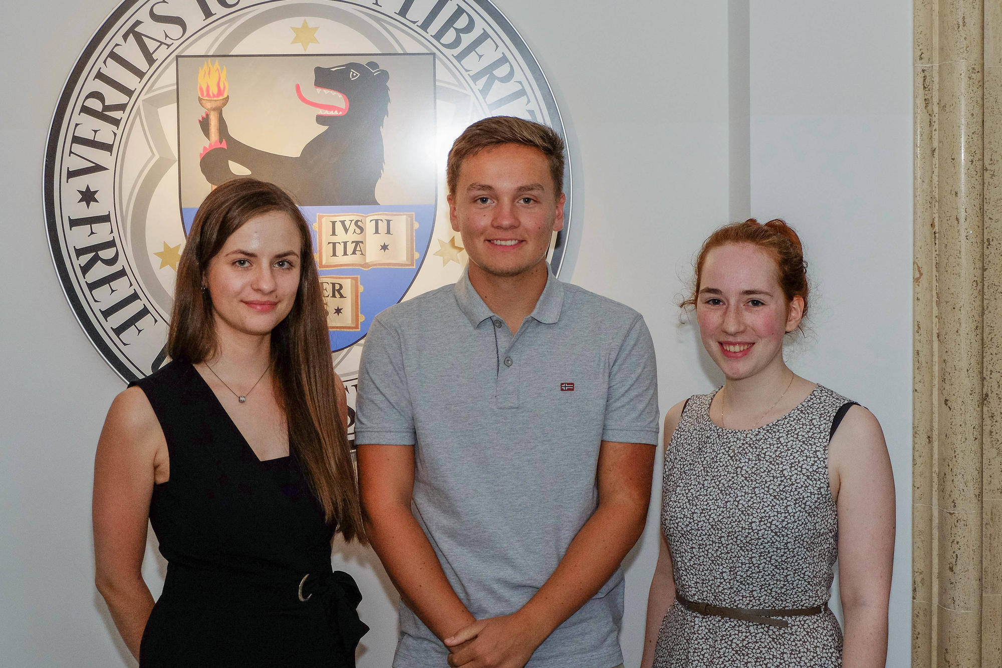 Der Vorstand des Kapitels Deutschlandstipendium: Natascha Hainbach (links), Maximilian Weber und Corinna Limbach.