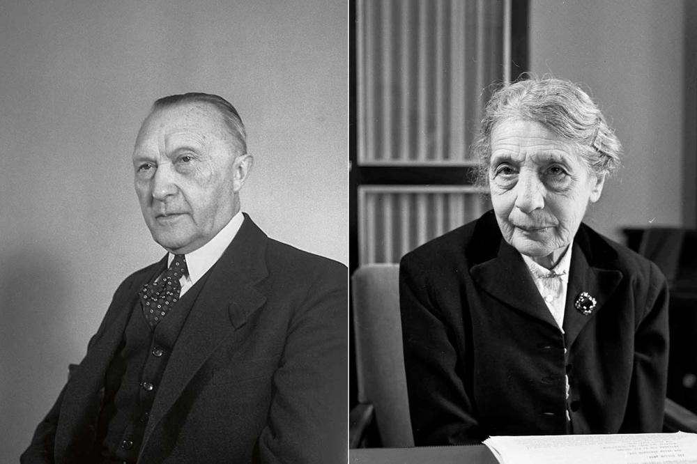 Viele berühmte Persönlichkeiten waren von Anfang an Teil der Ernst-Reuter-Gesellschaft, sei es der ehemalige Bundeskanzler Konrad Adenauer oder die Physikerin Lise Meitner.
