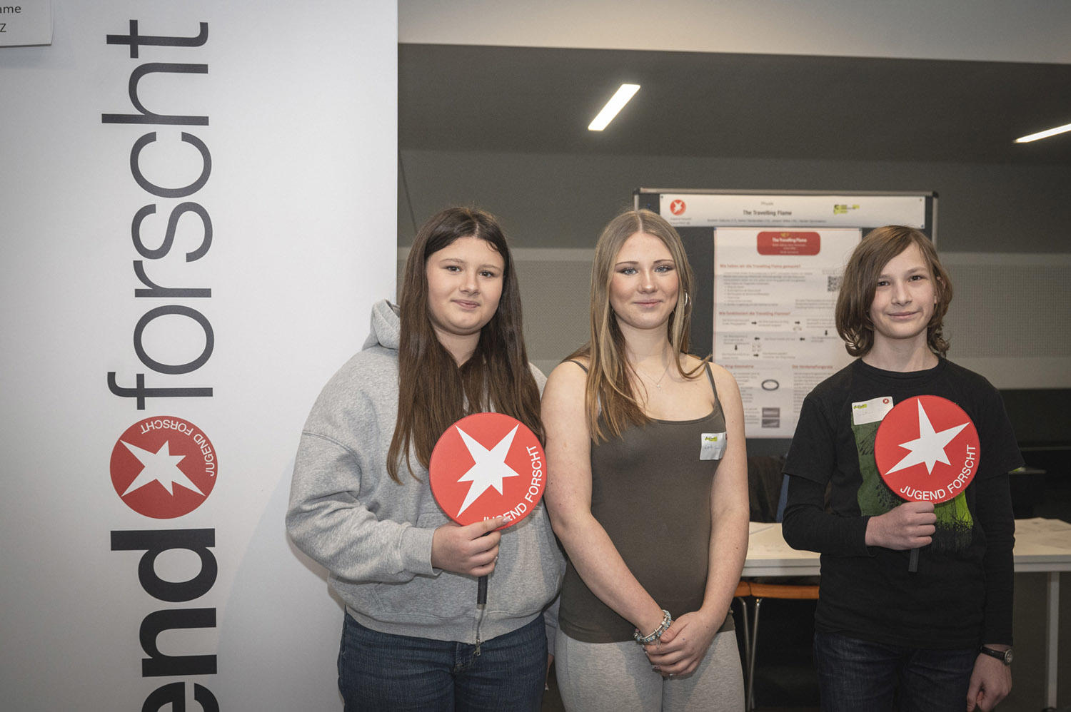 Das Reportage-Team: Laura, Lotte und Jonathan