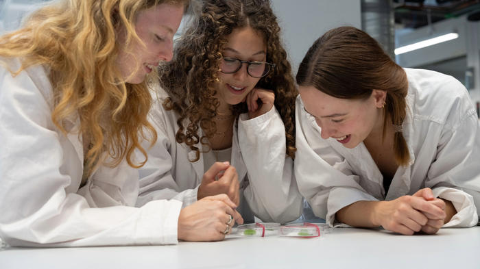 Biostudierende im Labor