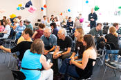Bei der 20-jährigen Jubiläumsfeier der Schüler:innenUni. Fotografin: Laura Herbst