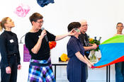 Bei der 20-jährigen Jubiläumsfeier der Schüler:innenUni. Fotografin: Laura Herbst