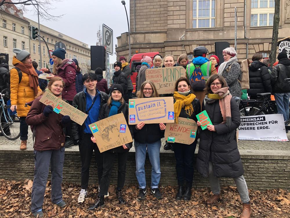 Beim Klimastreik in Berlin am 3. März 2023