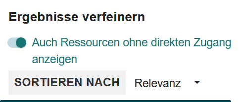 Screenshot: "im Campusnetz verfügbar" in Primo AI