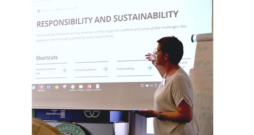 Poster-Session: „What does sustainability mean to you and/or your institution?“