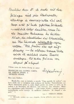 Brief Zweig an Feder